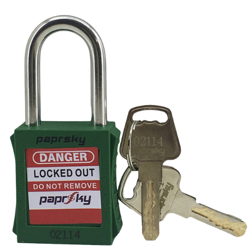 LOCKOUT SAFETY PADLOCKS Green PS LOTO PPR-38